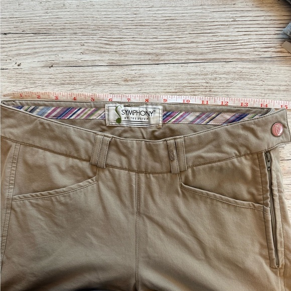 Symphony by Tredstep Rosa Side Zip Beige Khaki Breeches Riding Pants Size 26 R - Picture 8 of 15